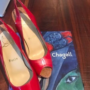 Red Louboutin heels, 37 (US 7)